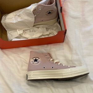 Converse Light Pink High-Top Sneakers